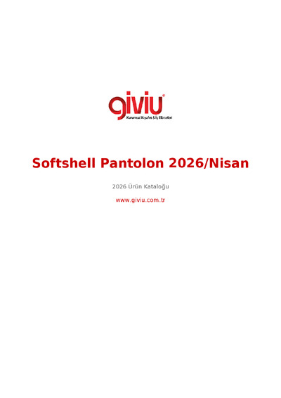 Softshell Pantolon 2026/Nisan