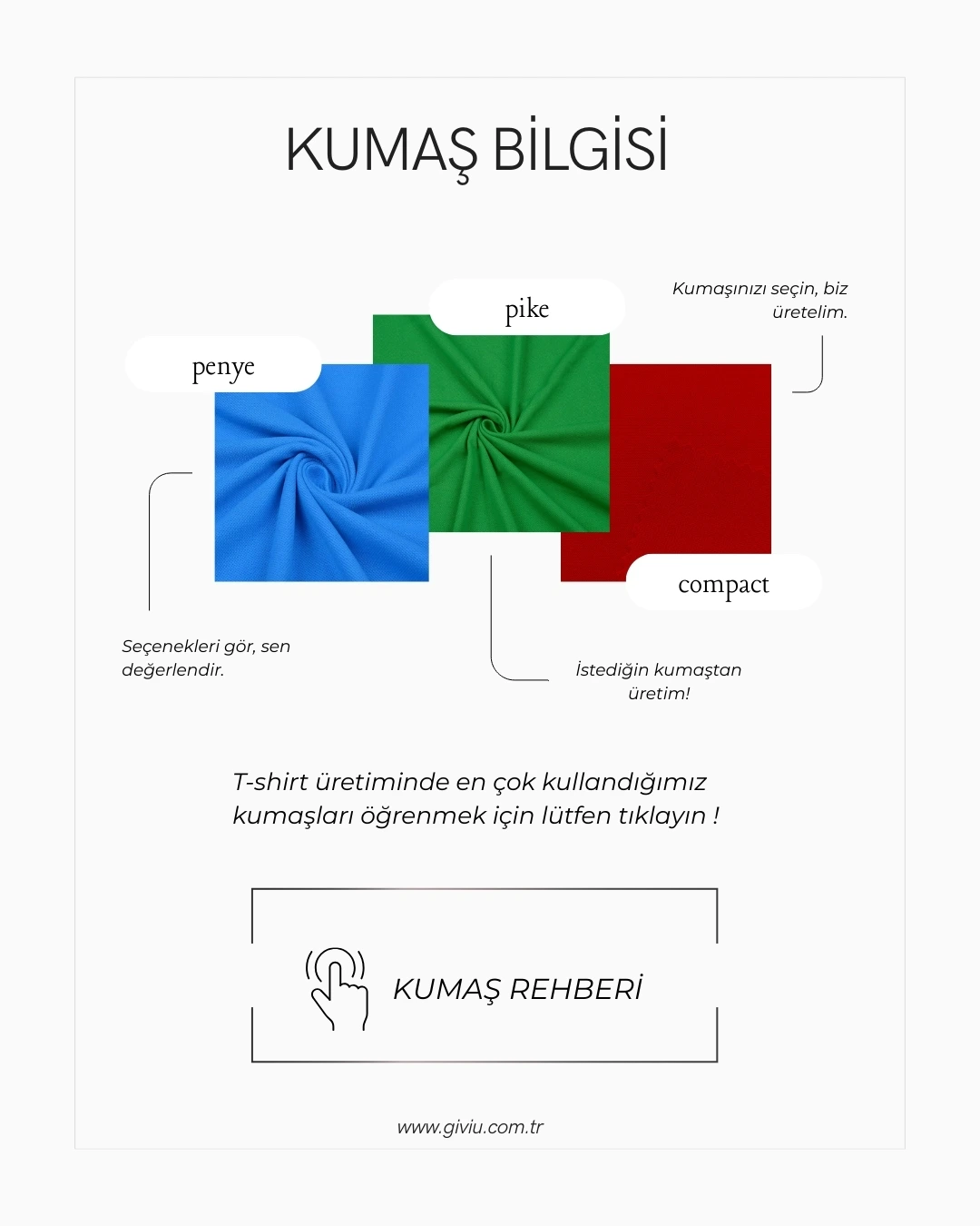 Giviu Tiş&ouml;rt Kumaş Bilgileri