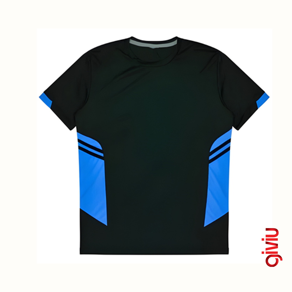 Kontrast Yan Panel Detaylı Sportif T-Shirt