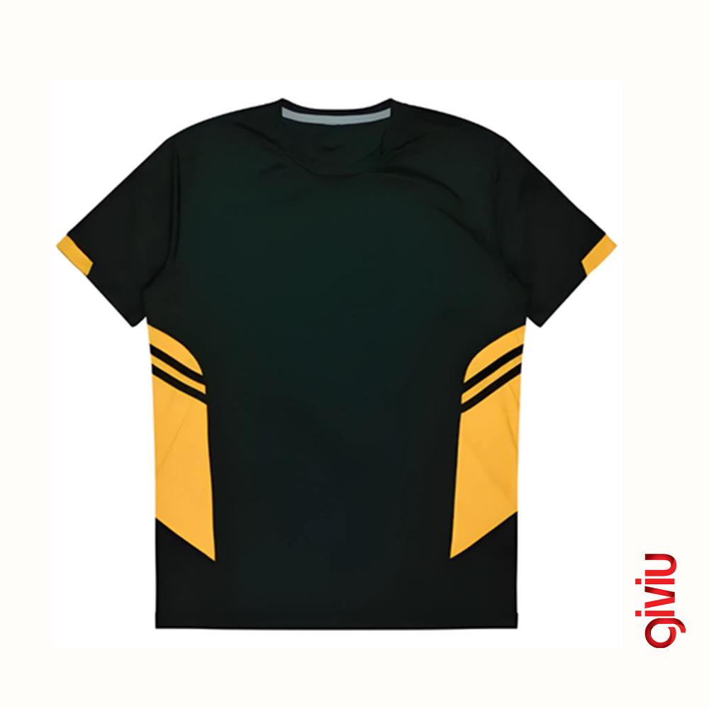 Kontrast Yan Panel Detaylı Sportif T-Shirt