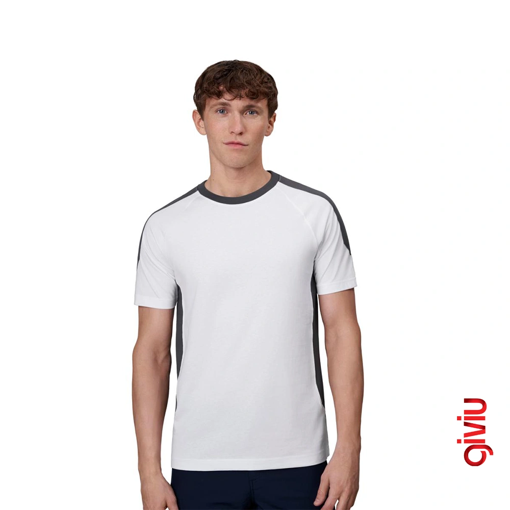 0 Yaka Yan Detaylı T-shirt