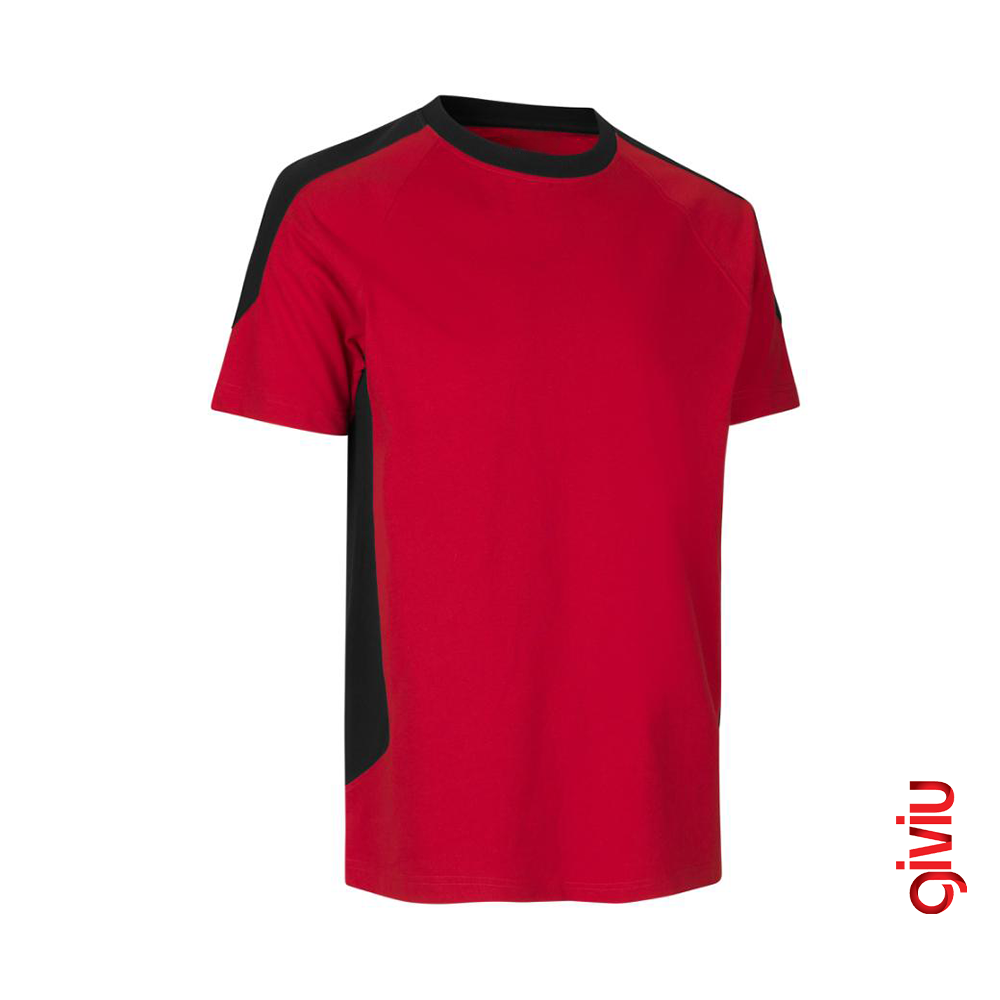 0 Yaka Yan Detaylı T-shirt