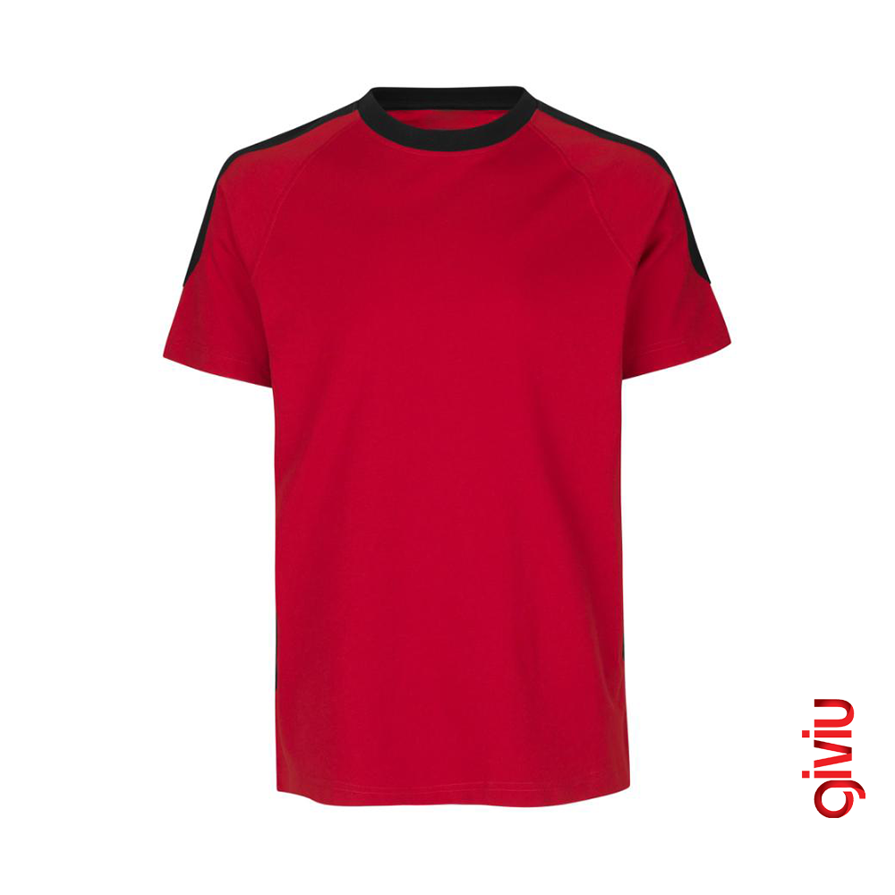 0 Yaka Yan Detaylı T-shirt