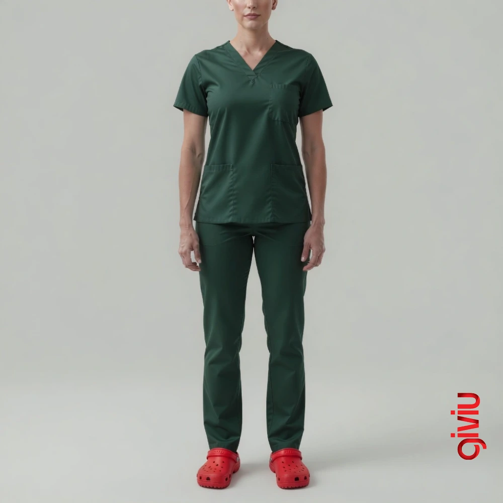 Kadın Scrubs Takım – Avcı Yeşili