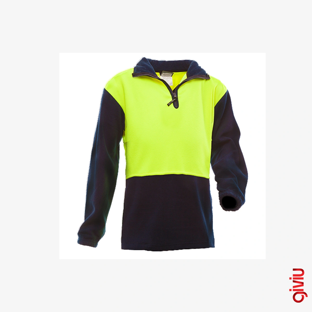 Zweifarbiger Fleecemantel