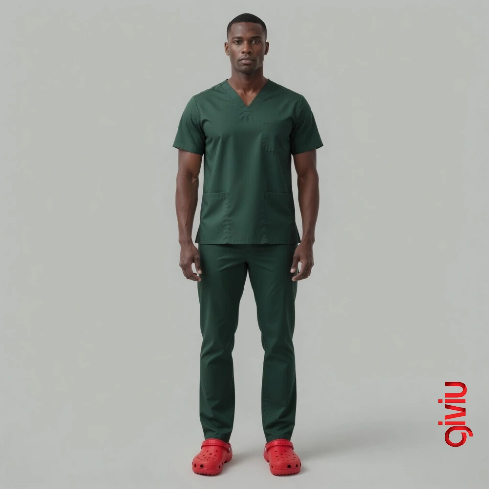Erkek Scrubs Takım – Avcı Yeşili