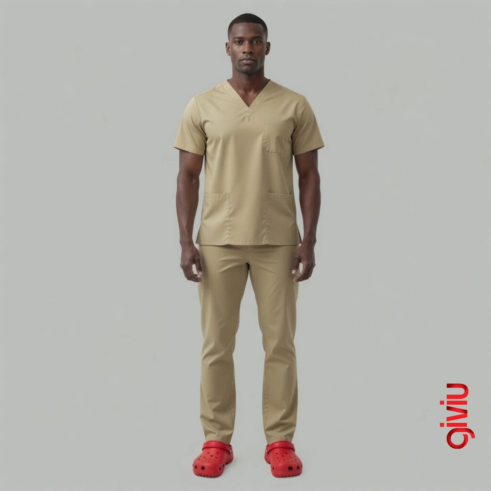 Erkek Scrubs Takım – Haki