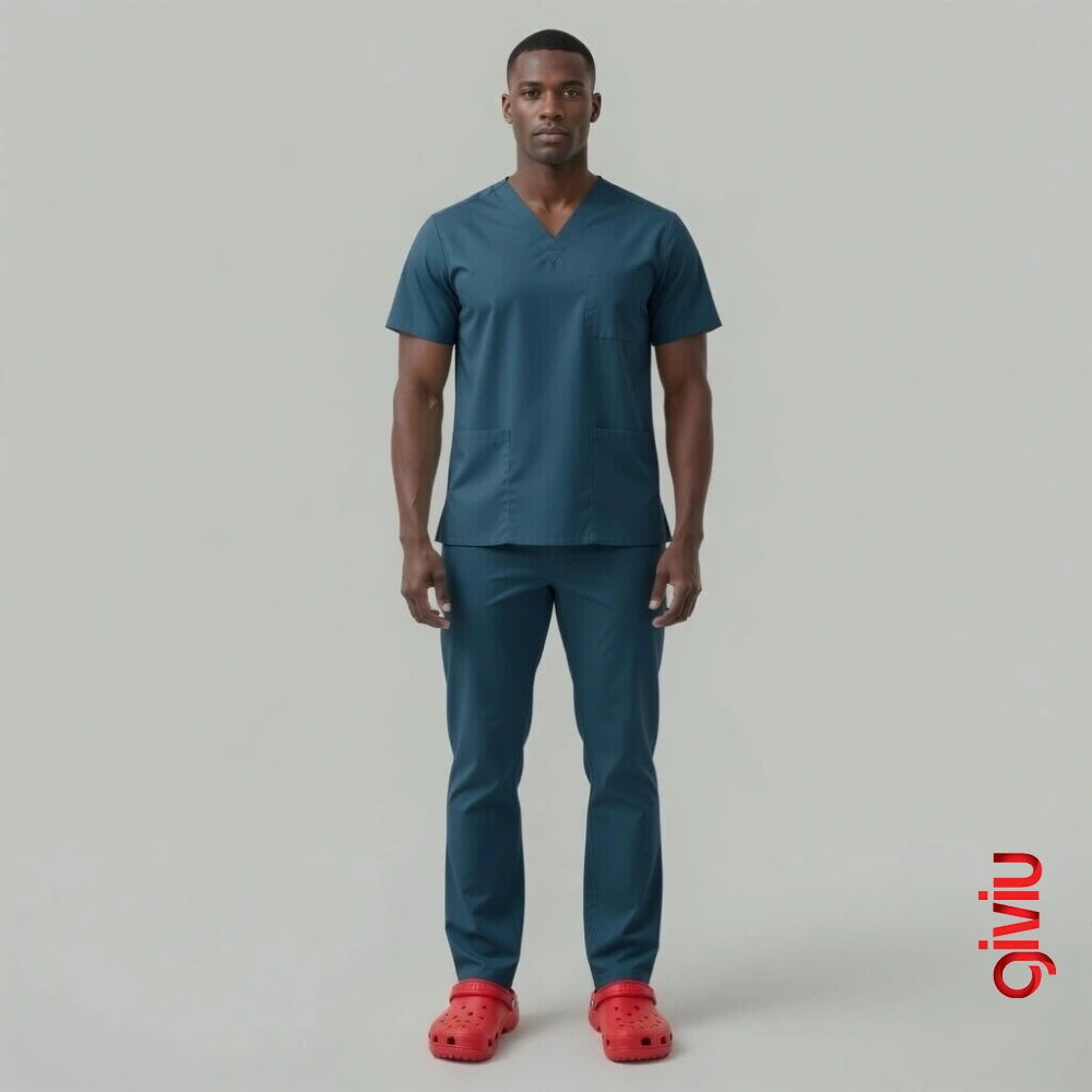 Erkek Scrubs Takım – Petrol Mavisi