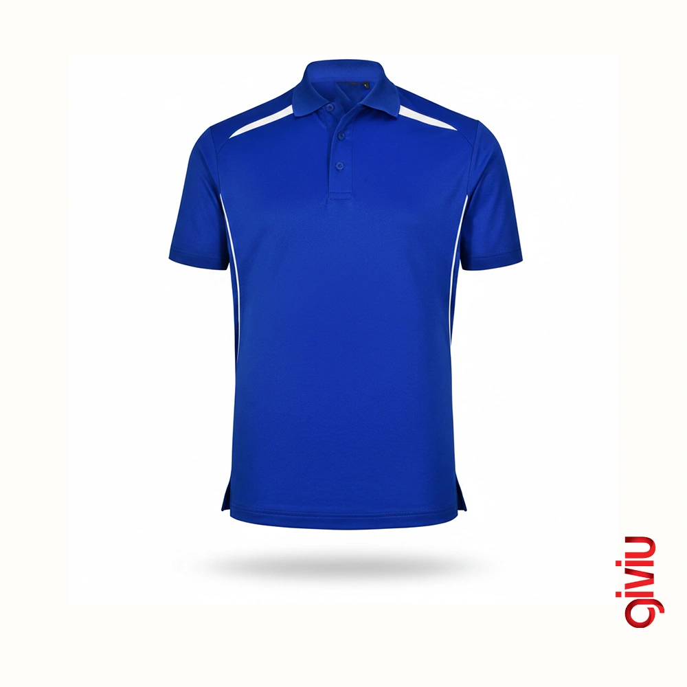 Modernes technisches Curve-Polo-T-Shirt