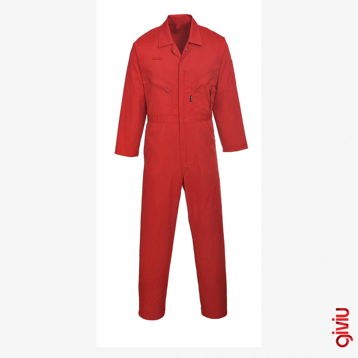 Zipped Utility Pocket Coverall GT-004