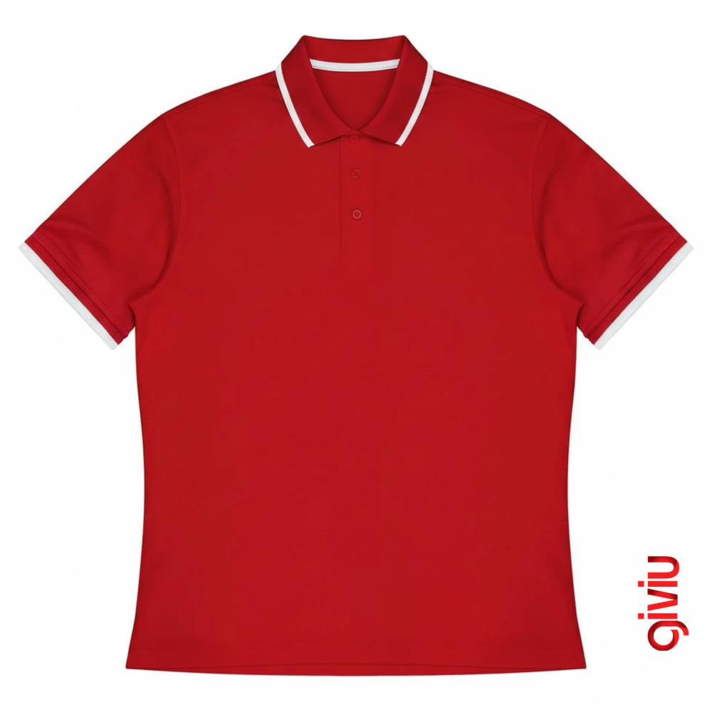 Pure Minimalist Çizgi Detaylı  Polo Tişört