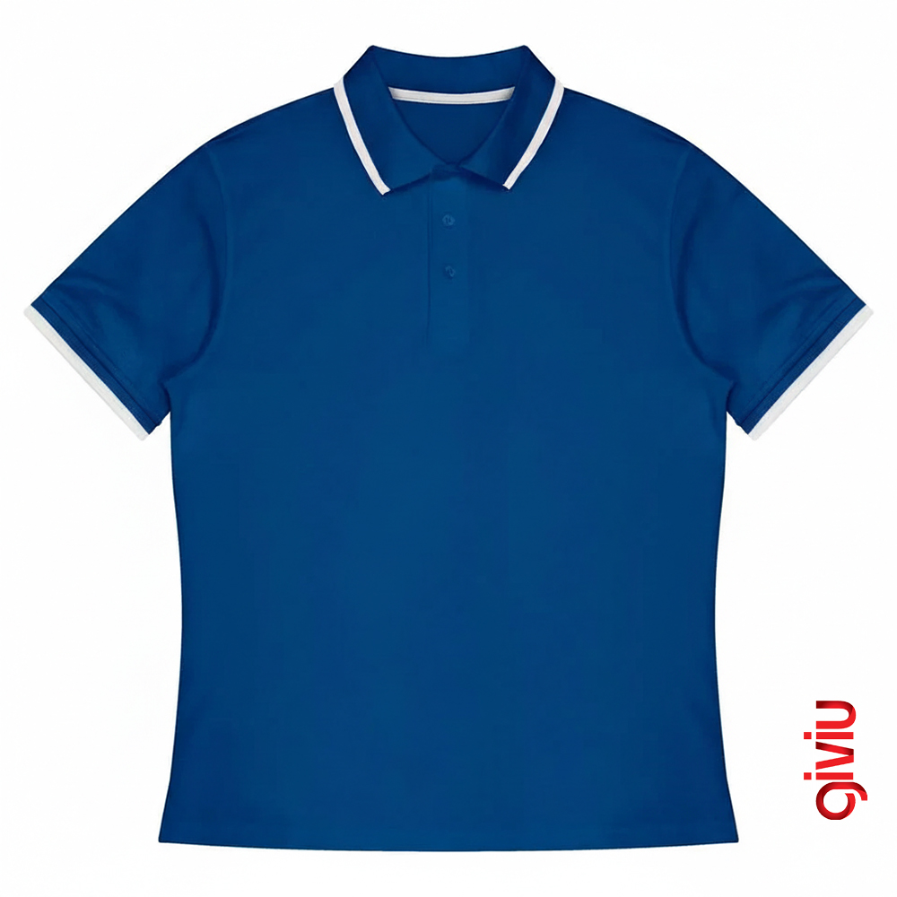Pure Minimalist Çizgi Detaylı  Polo Tişört