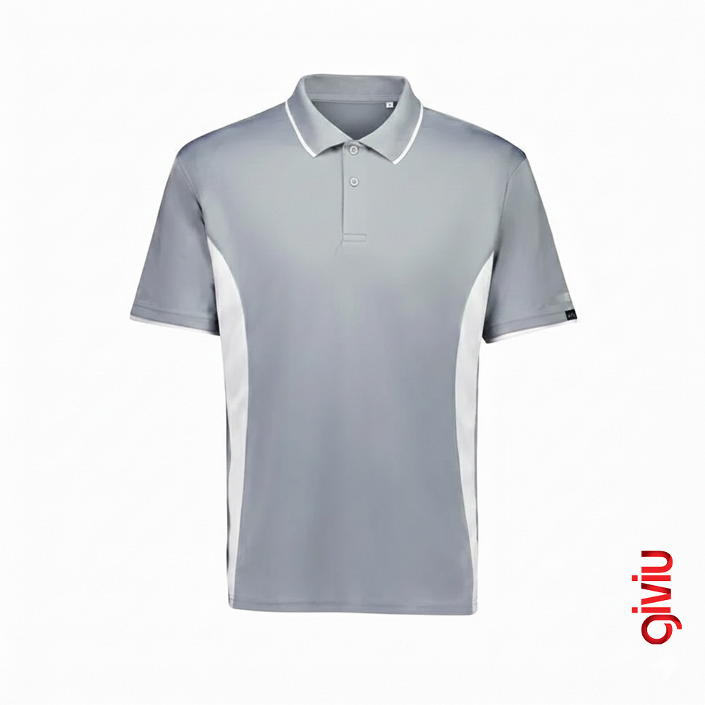 Gradient Dikey Panel Detaylı Teknik Polo