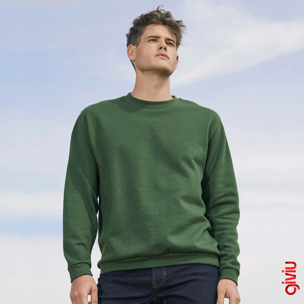 Bisiklet Yaka Sweatshirt