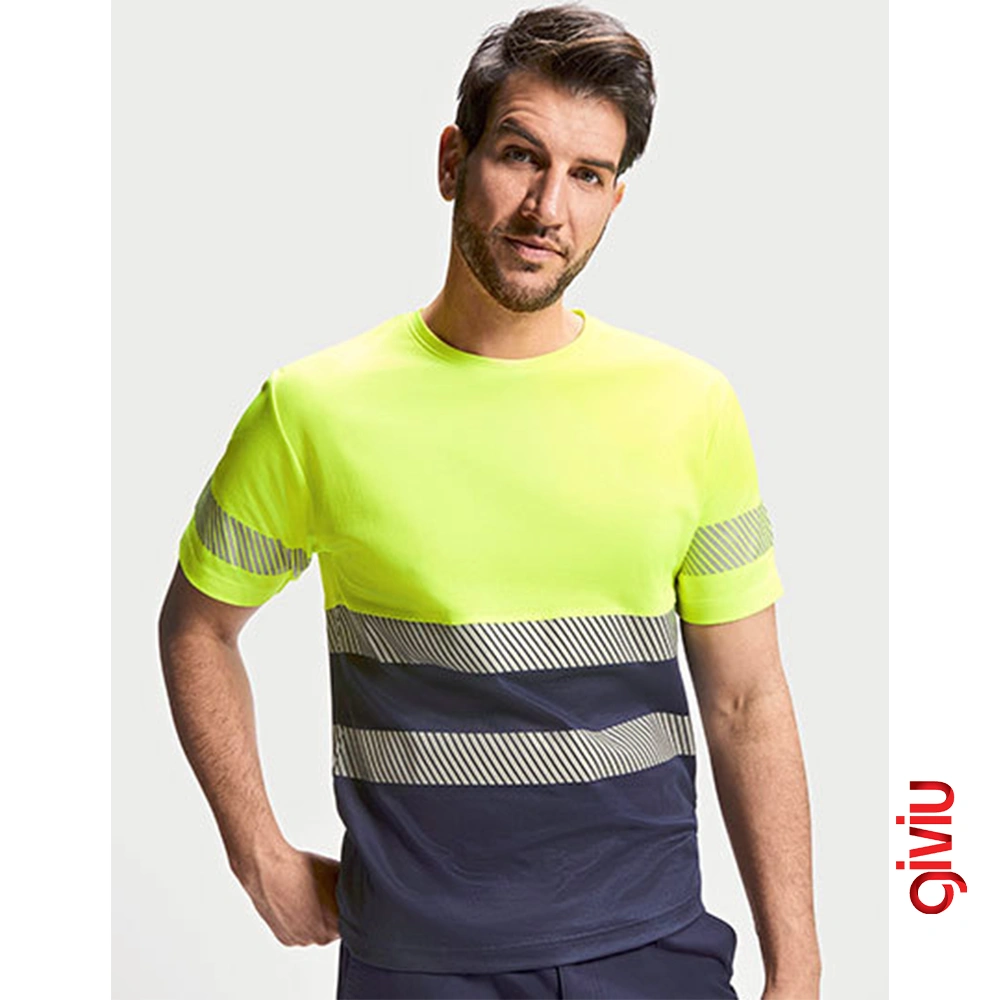 Şerit Reflektörlü  İş Tshirt