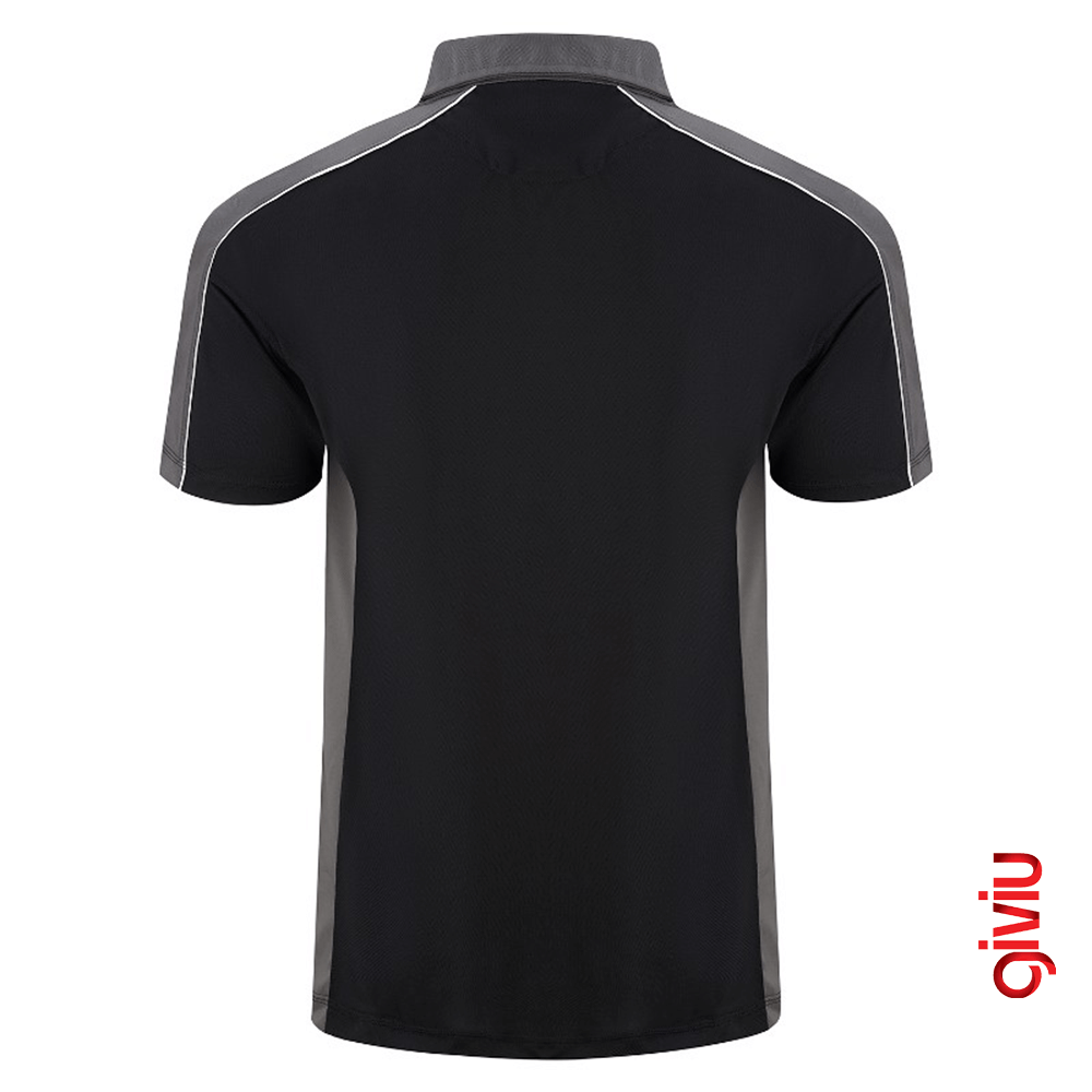 İki Renkli Reflektörlü Polo T-shirt