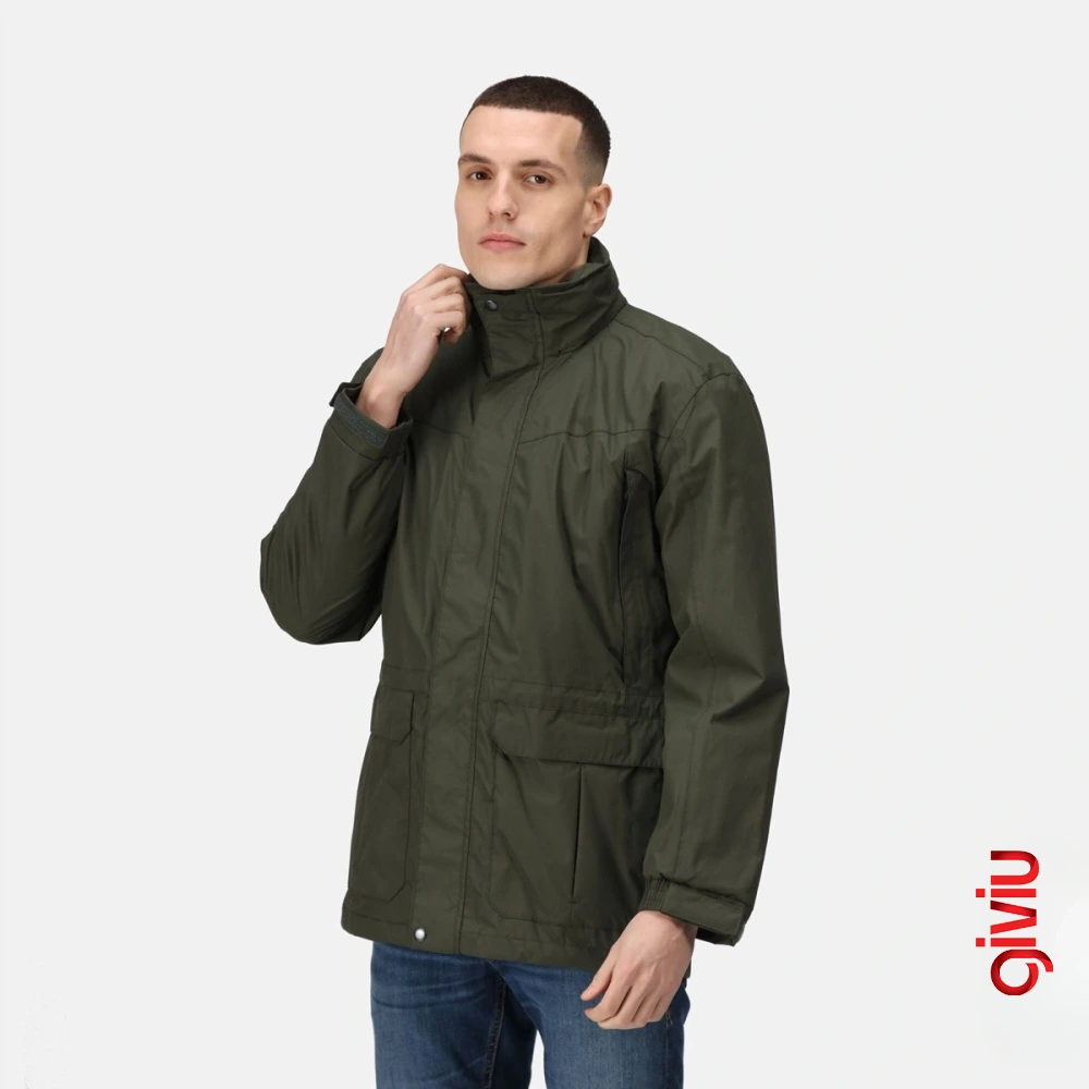 Taipei Kapaklı Cepli Belden Büzülebilen Yağmurluk