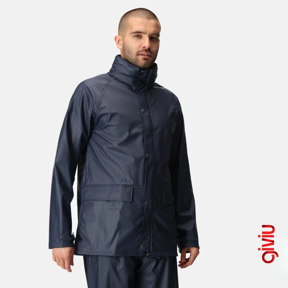 Wellington PVC Su Geçirmez Kapaklı Cepli Yağmurluk