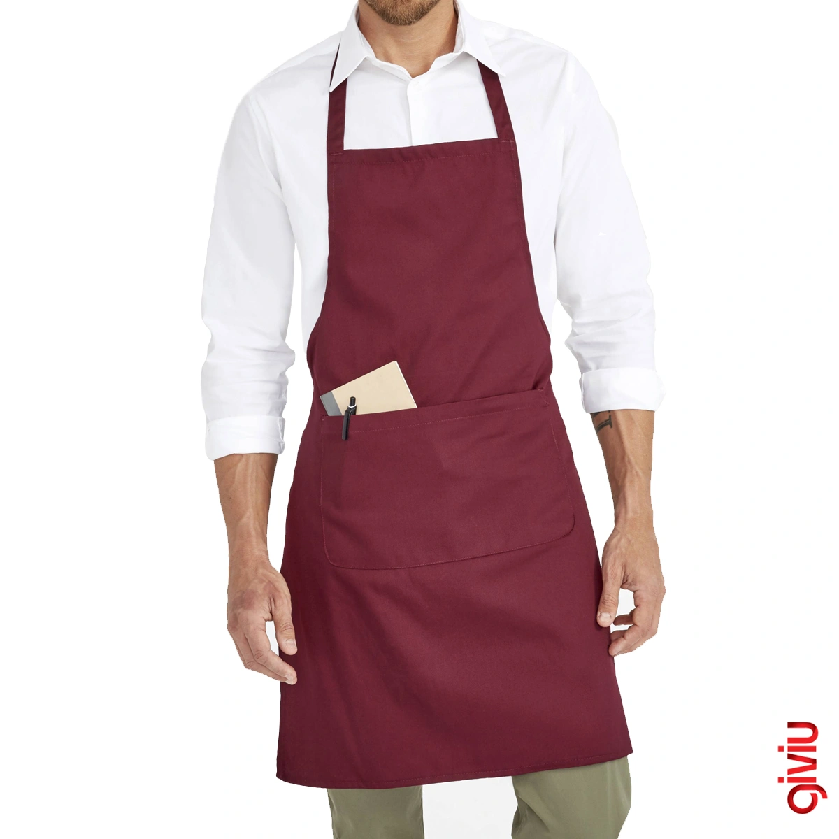 Professional Gabardine Bib Apron GÖN-011