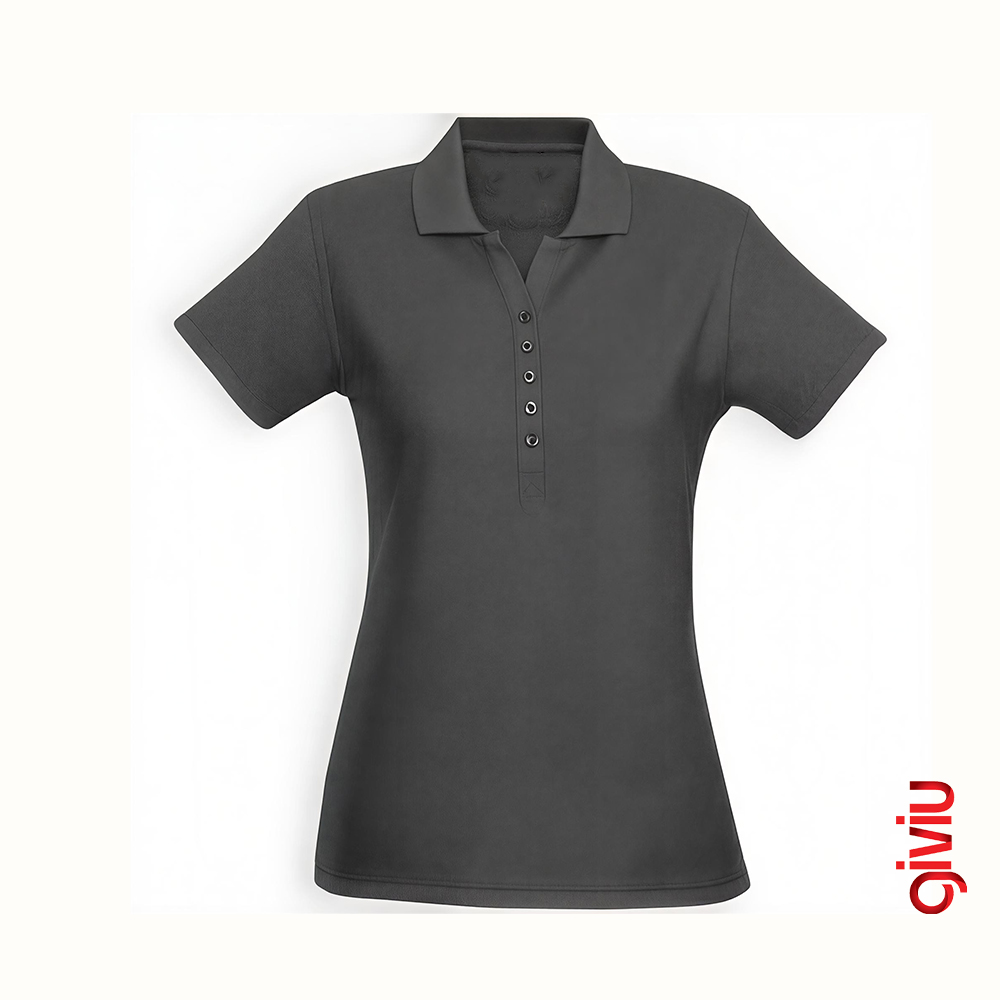 Solid Sade Polo Yaka Tişört