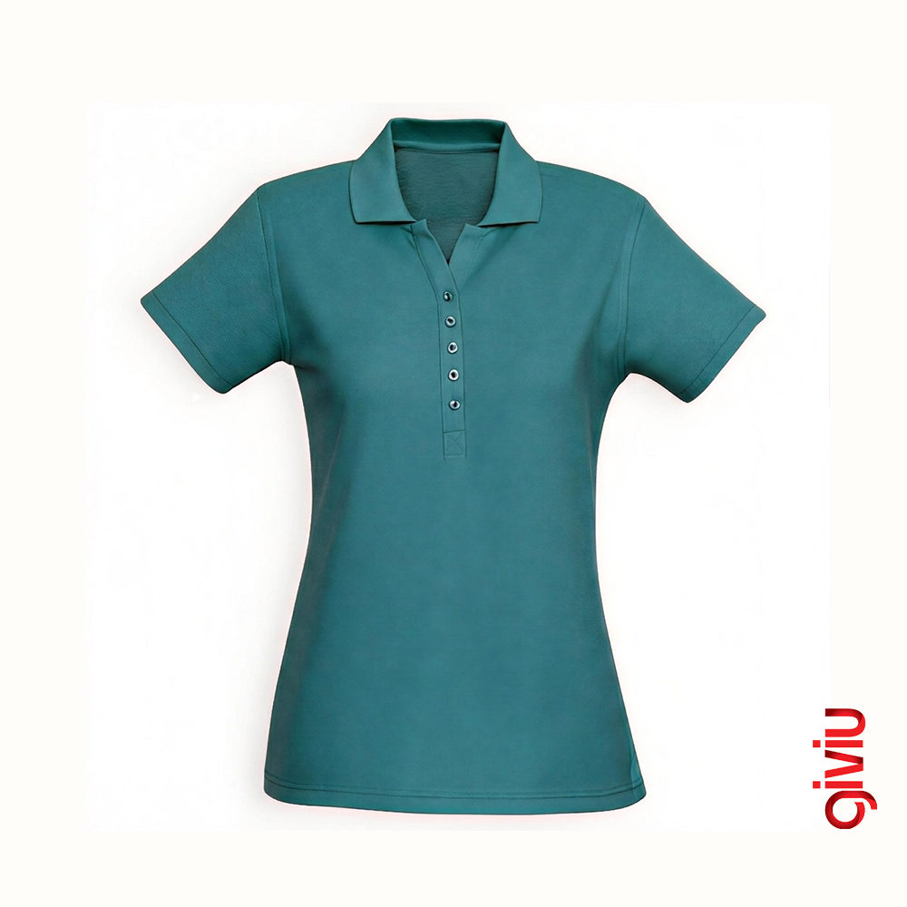 Solid Sade Polo Yaka Tişört