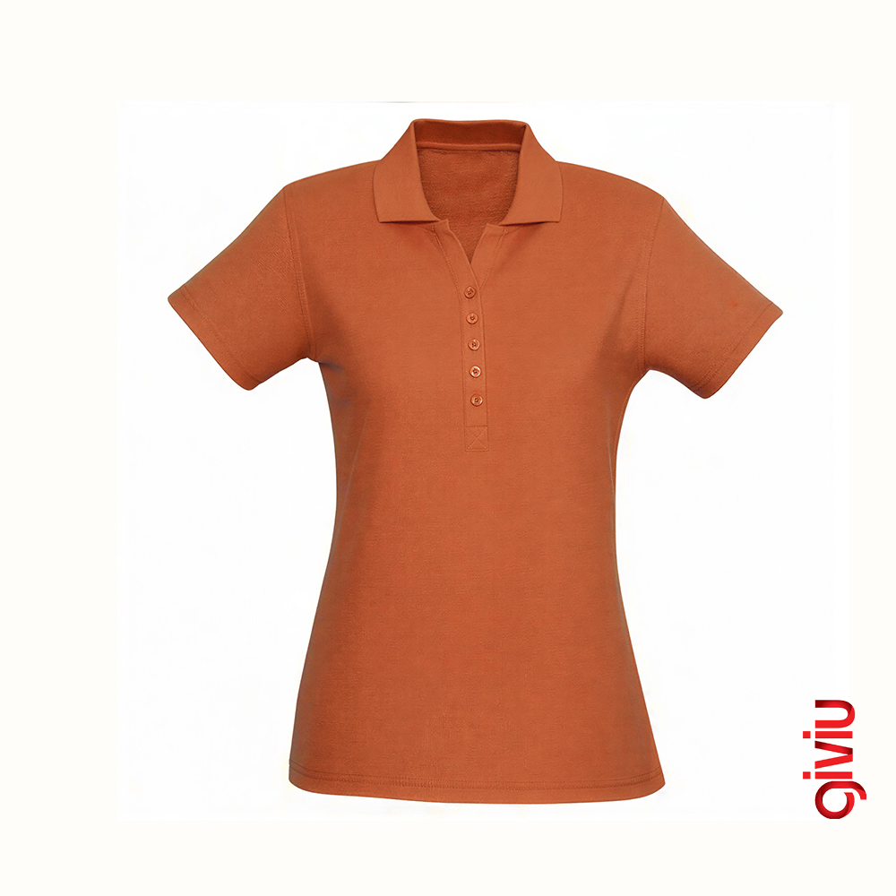 Solid Sade Polo Yaka Tişört