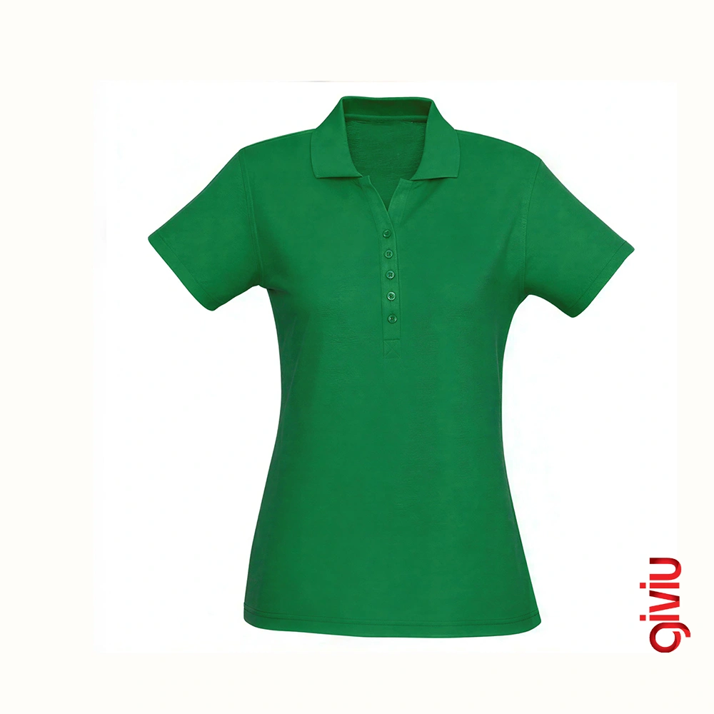 Solid Sade Polo Yaka Tişört