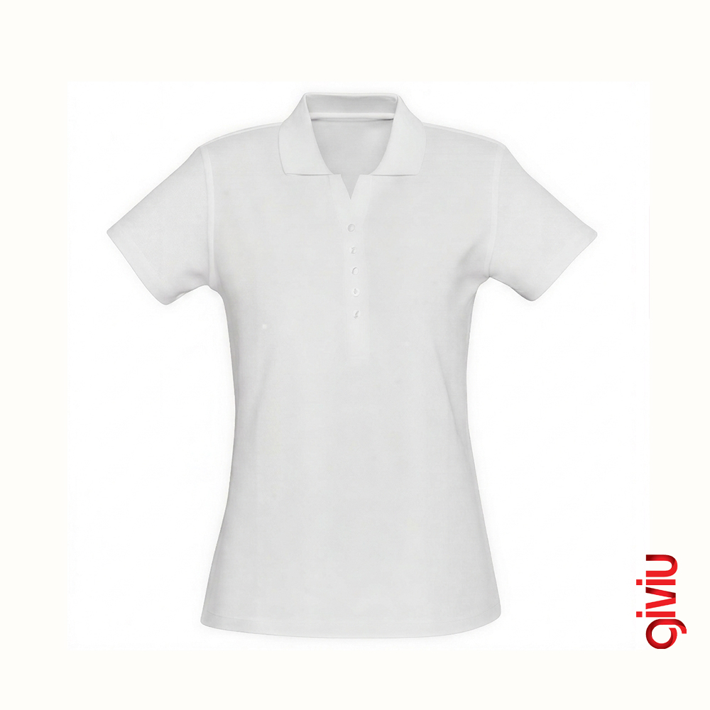 Solid Sade Polo Yaka Tişört