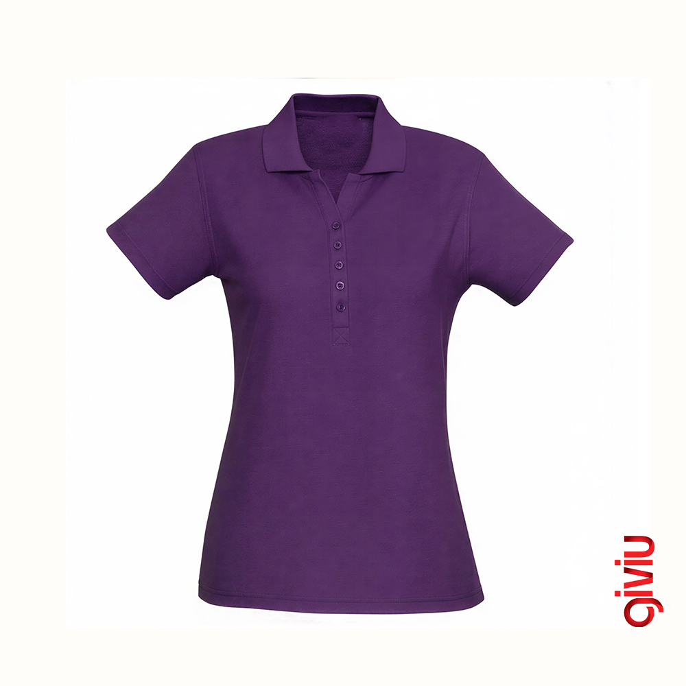 Solid Sade Polo Yaka Tişört