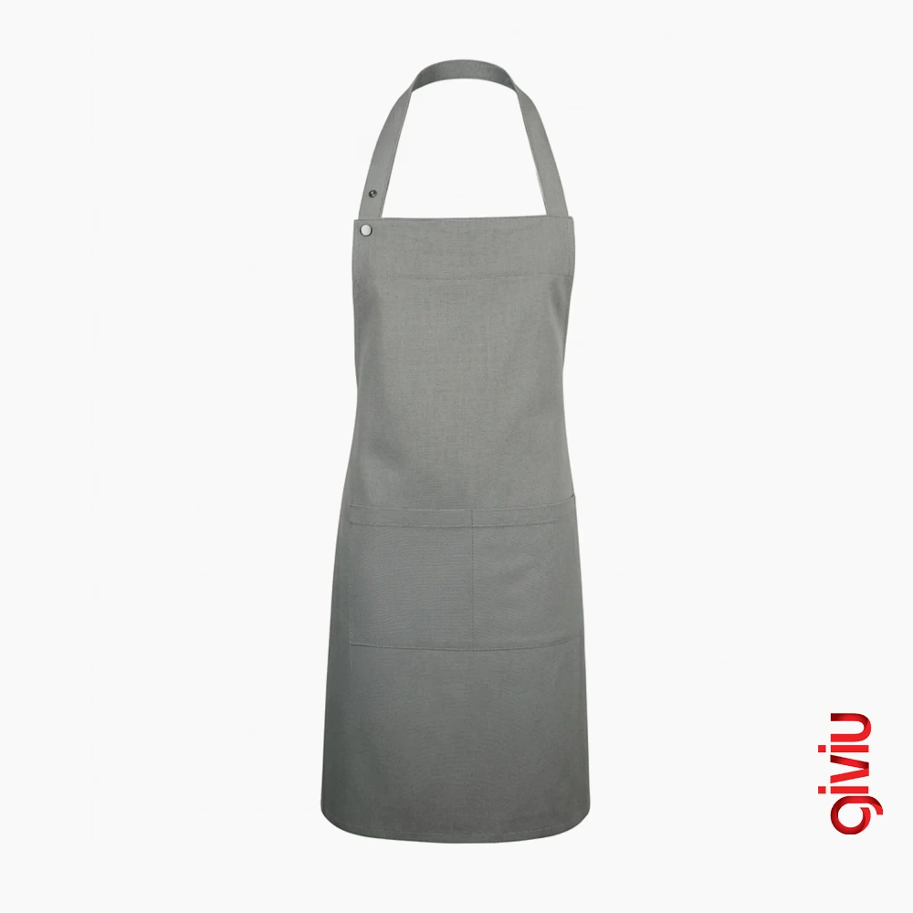 Çıtçıt Askılı Çift Cepli Profesyonel Önlük