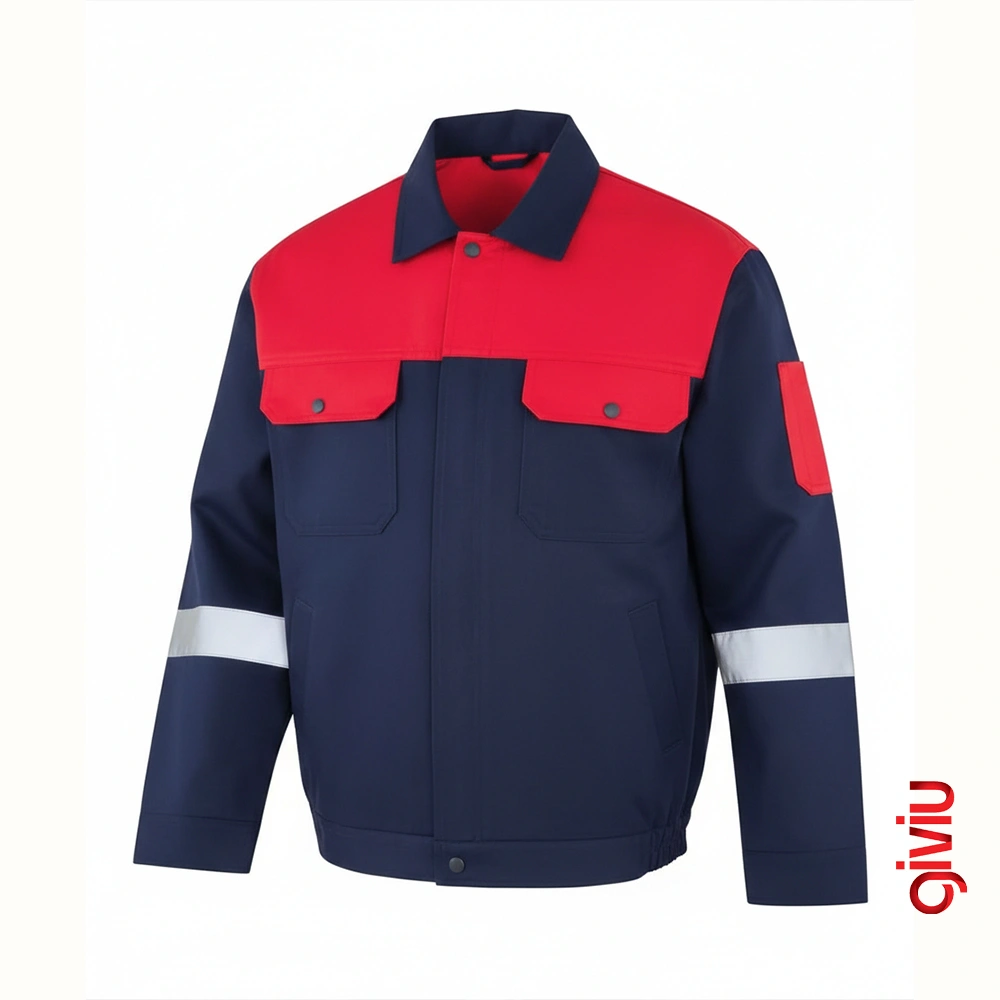 Gabardine Arbeitsmantel mit Taschen