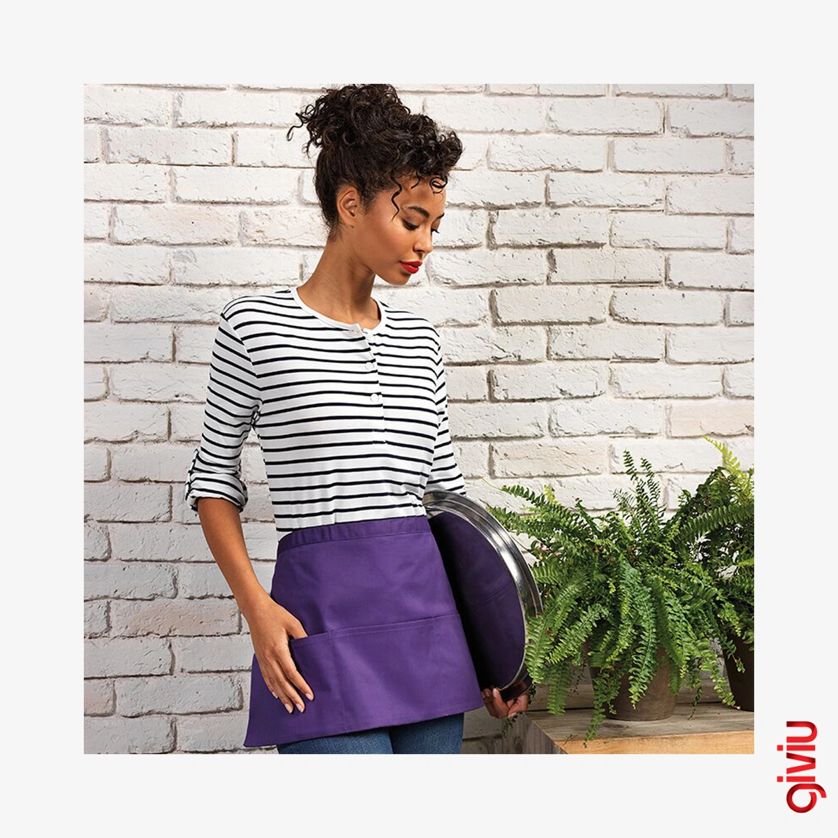 Short Cafe Service Apron GON-006