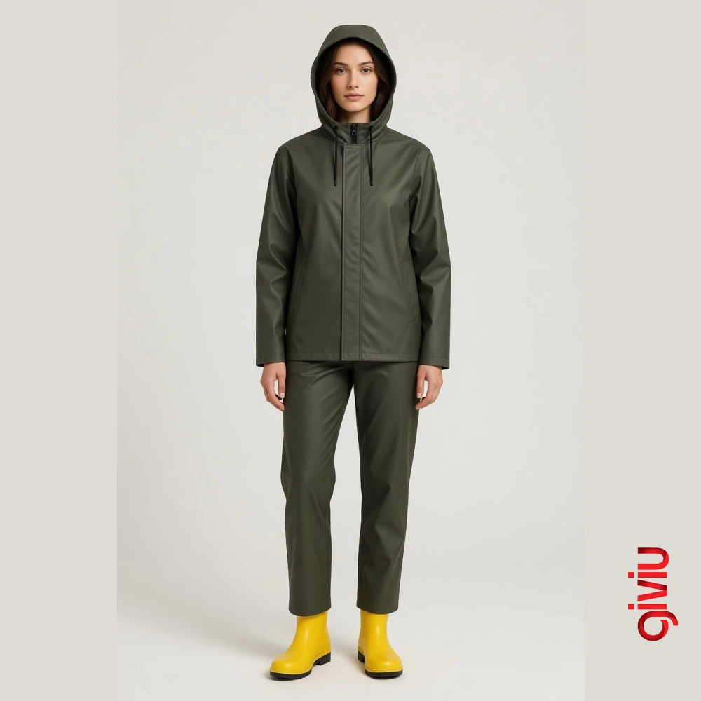 Yağmurluk Balıkçı Takım Fermuarlı