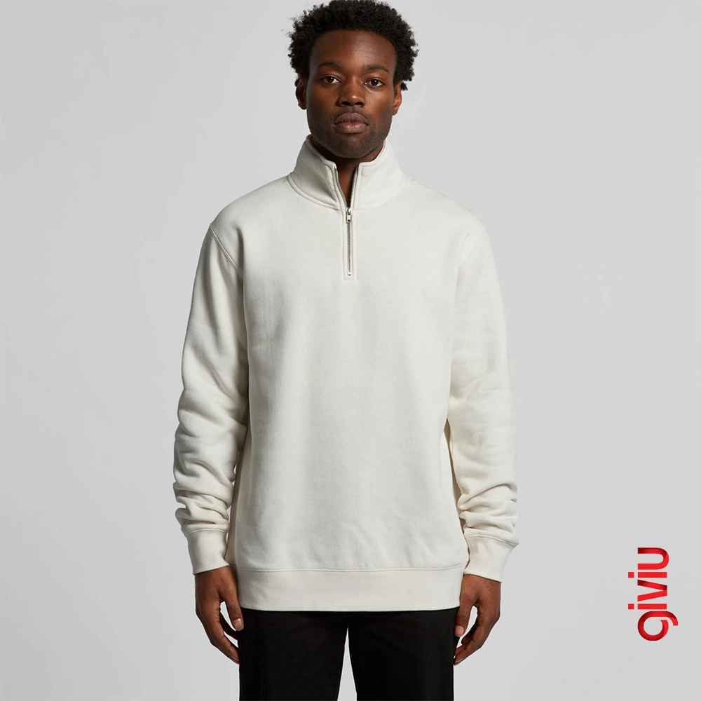 Carbon Zip Yarım Fermuarlı Dik Yaka Sweatshirt