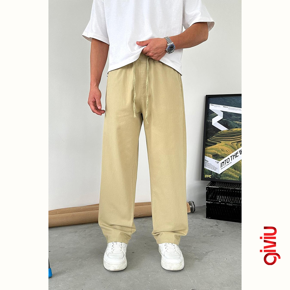 Wide Basic Gabardin Beli Lastikli Pantolon