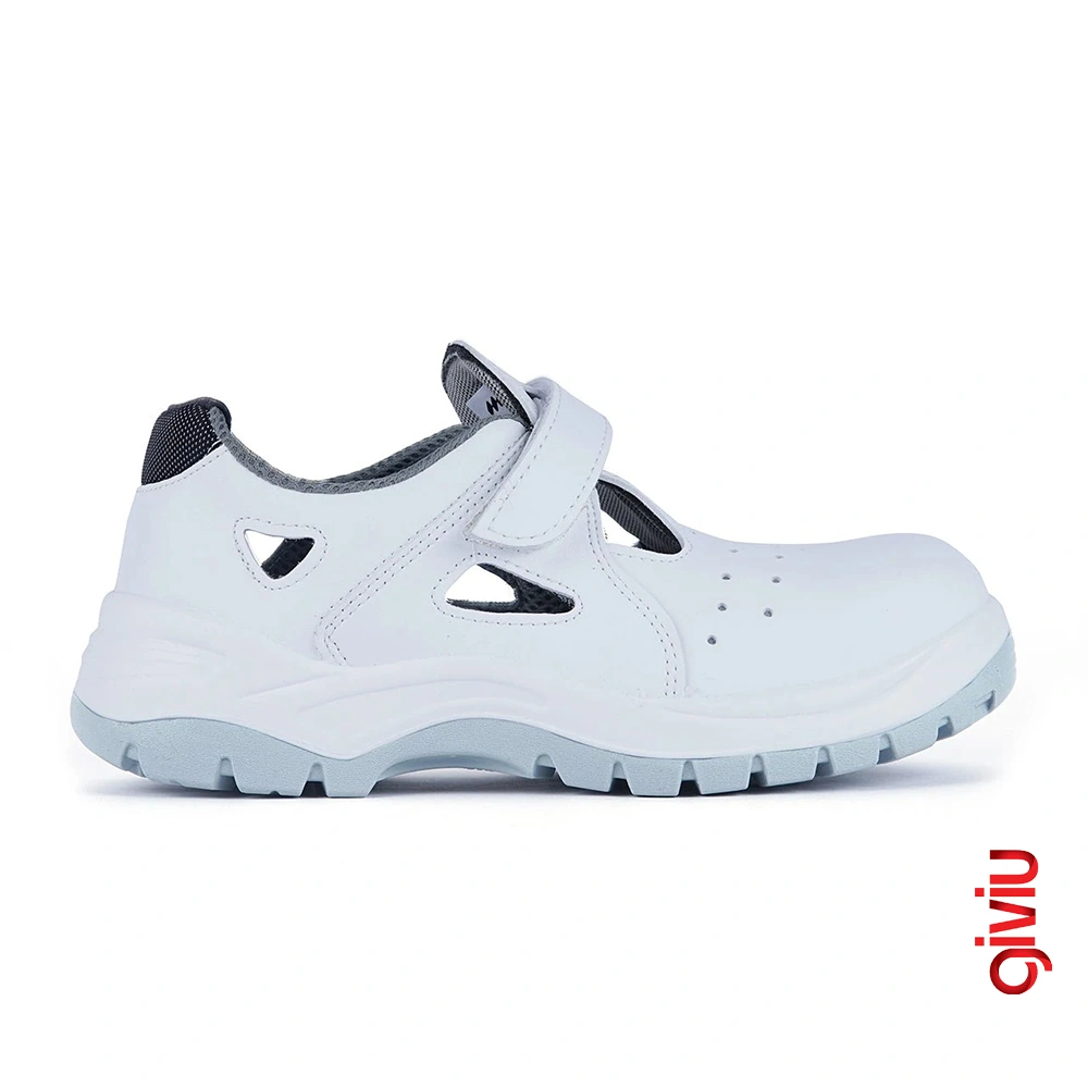 Mekap Sandal 234 S1 Beyaz Mikrofiber İş Ayakkabısı ve Terliği