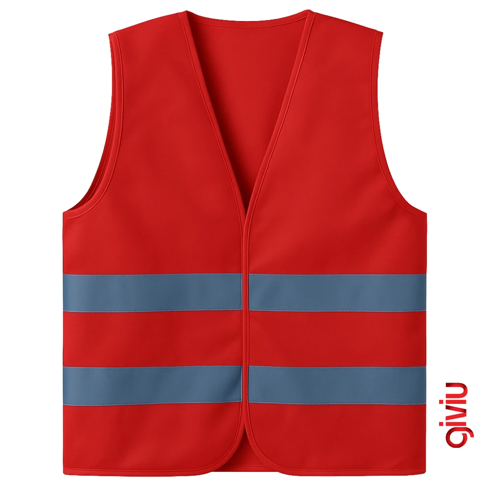Red Reflective Warning Vest