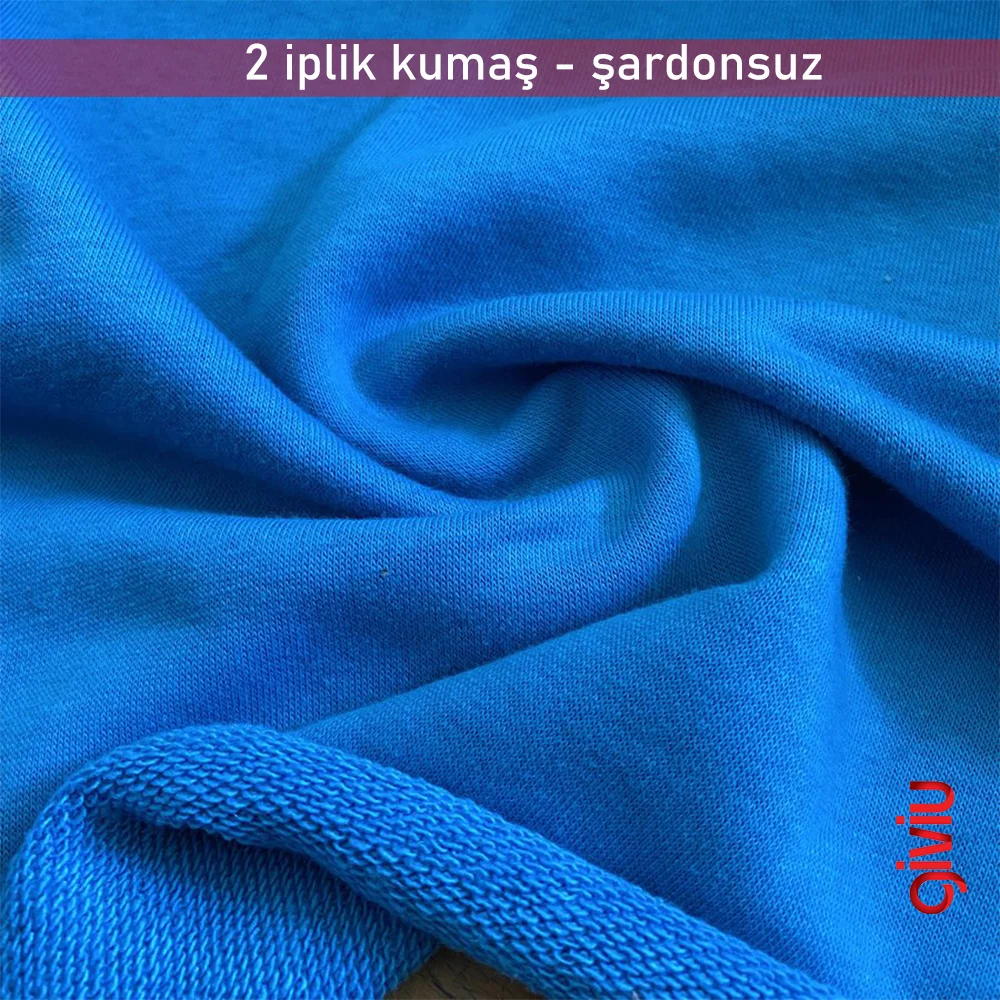 2 İplik Şardonsuz Kumaş Dokusu