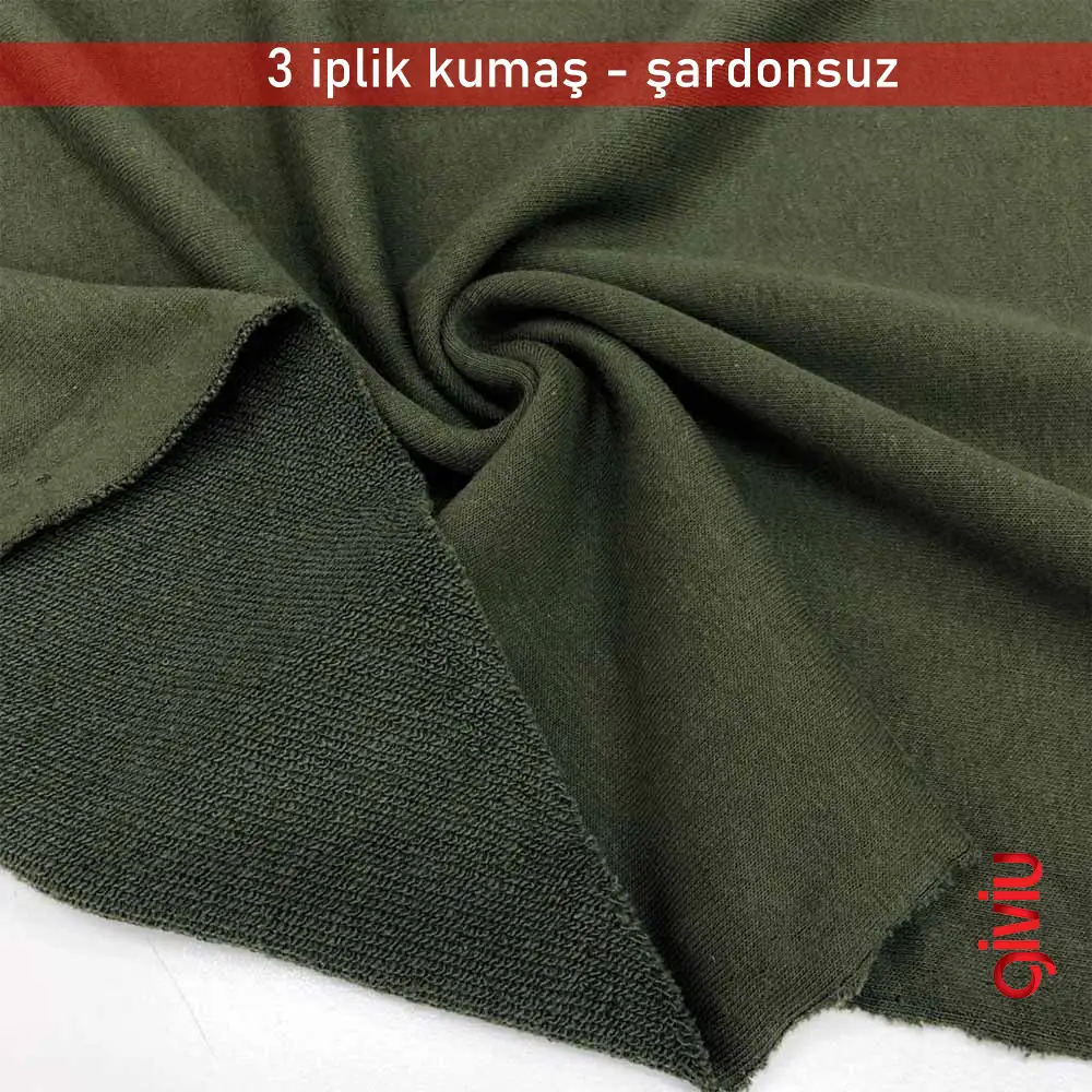 3-Thread Unbrushed Fabric Texture