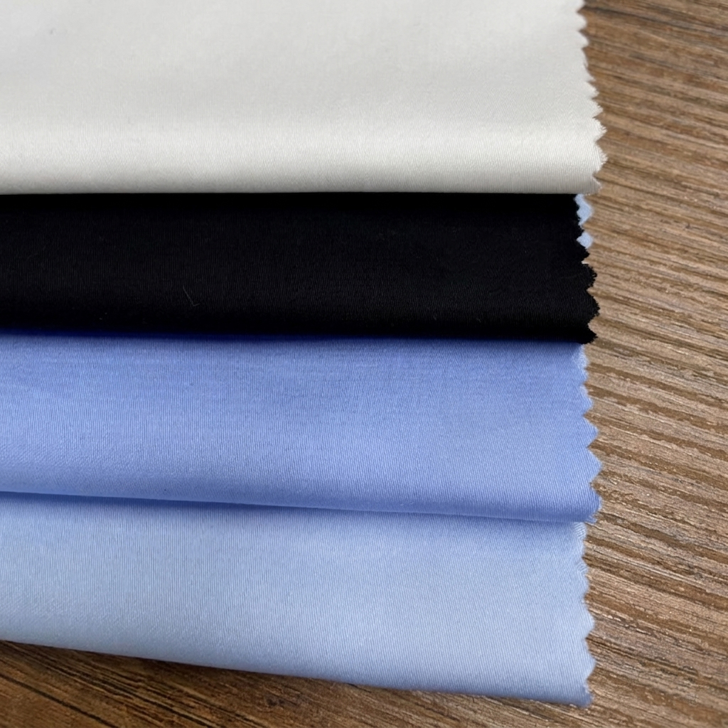 GIVIU Premium Pamuk Saten 60/1 Penye Compact Gömleklik Kumaş